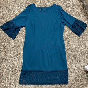 Talbots Women’s Size 18 Lace Trim Ponte Sheath Dress